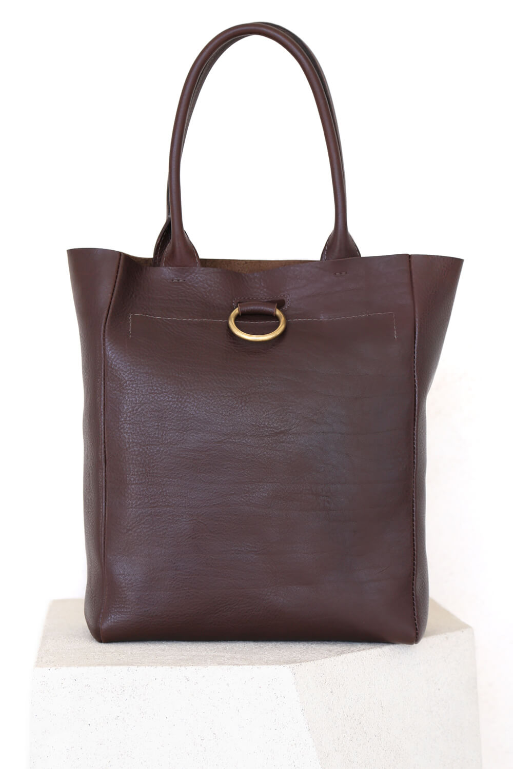 V Ring Tote Moro - Corîu - Leather Bags
