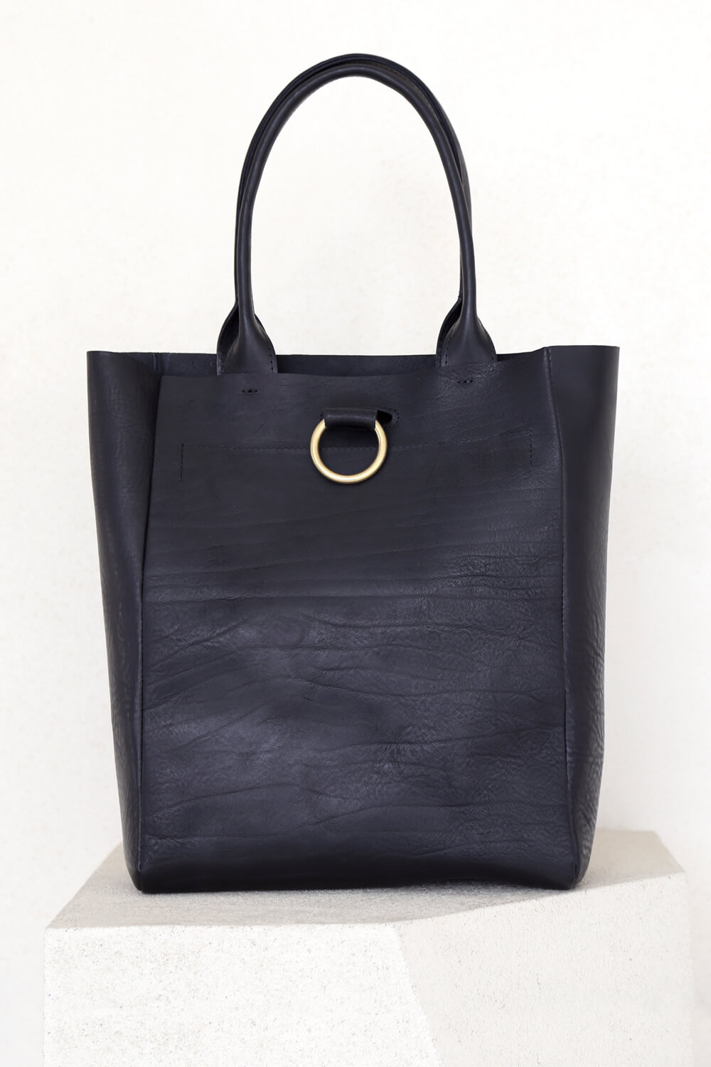 V Ring Tote Wine - Corîu - Leather Bags