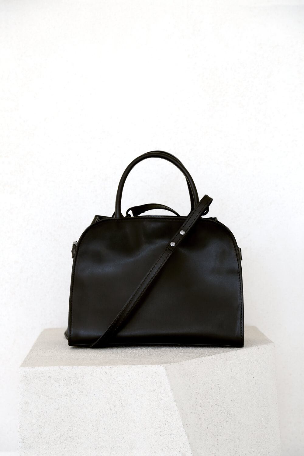 Sella S Polished Black - Corîu - Leather Bags